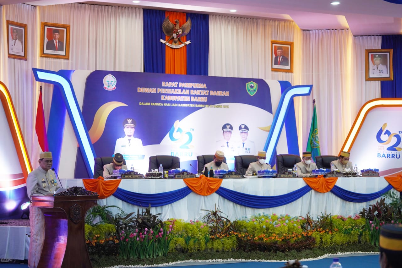 Alhamdulillah, Standar Protokol Kesehatan Covid-19 Menjadi Perhatian Khusus Di HUT Ke-62 Kab. Barru