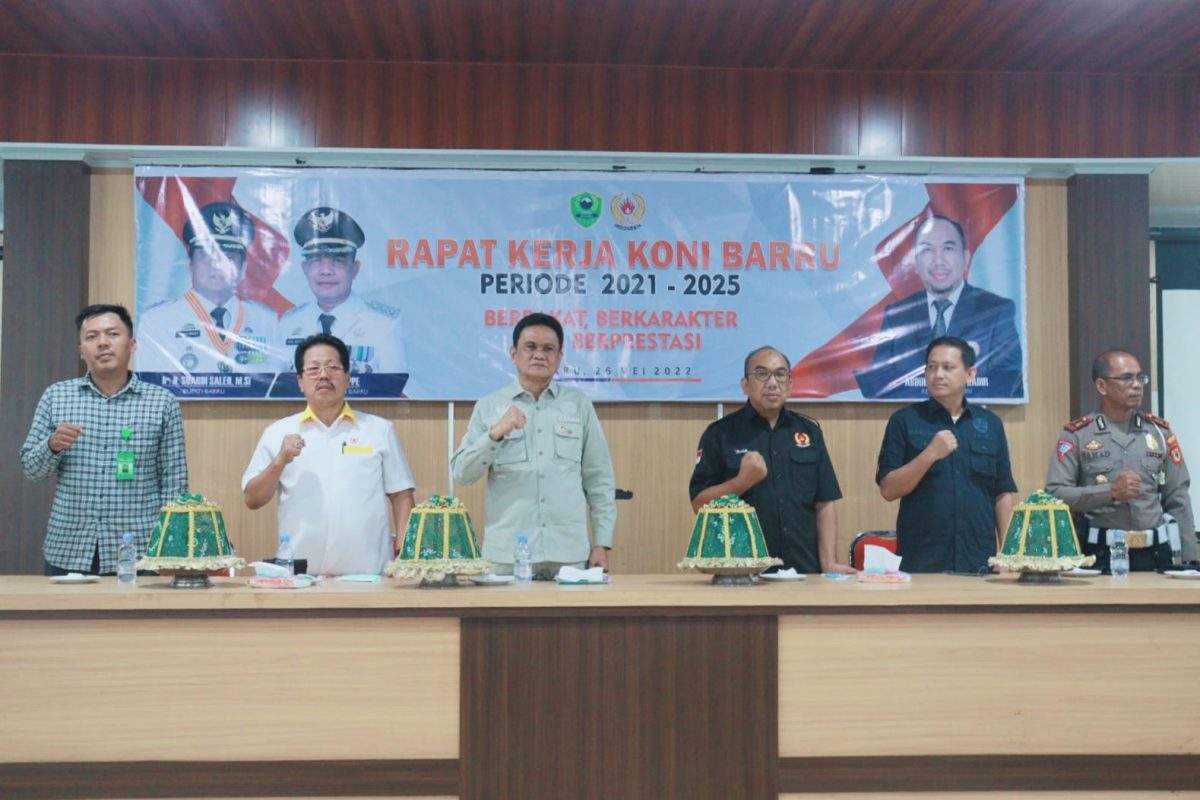 Buka Raker KONI, Bupati Barru Minta Fokus Strategi Pembinaan