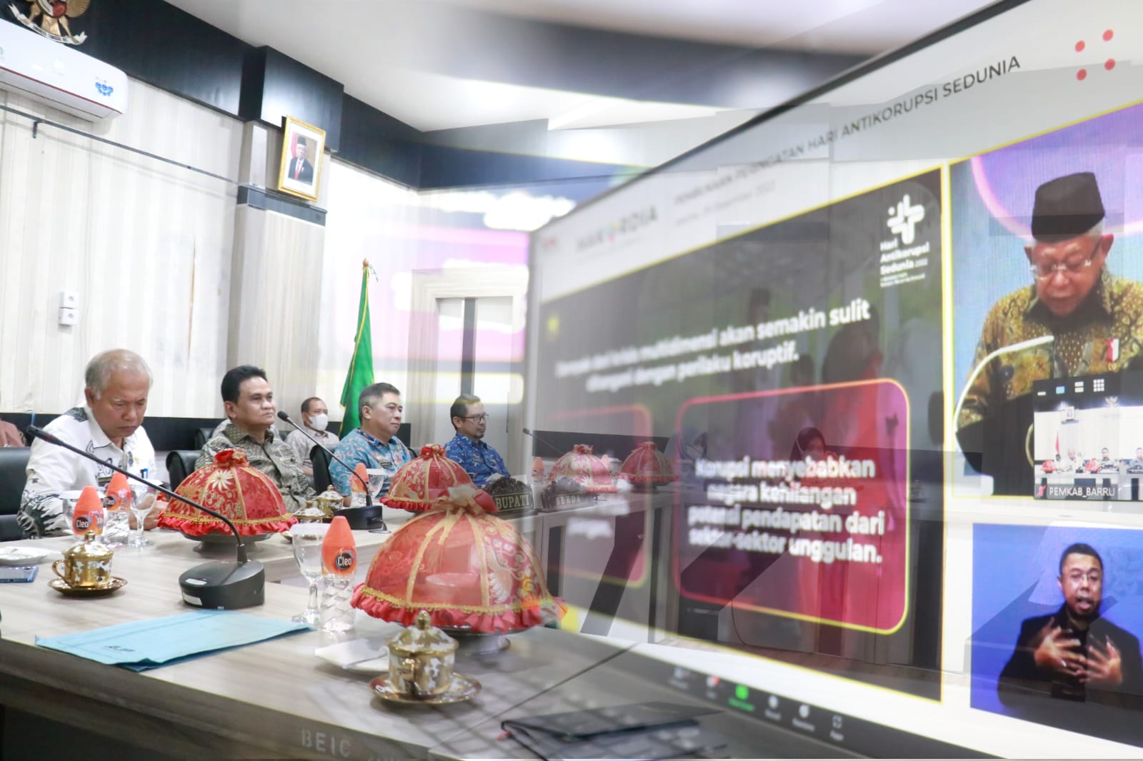 Bupati Barru bersama Jajaran Ikuti Peringatan Hakordia Tahun 2022