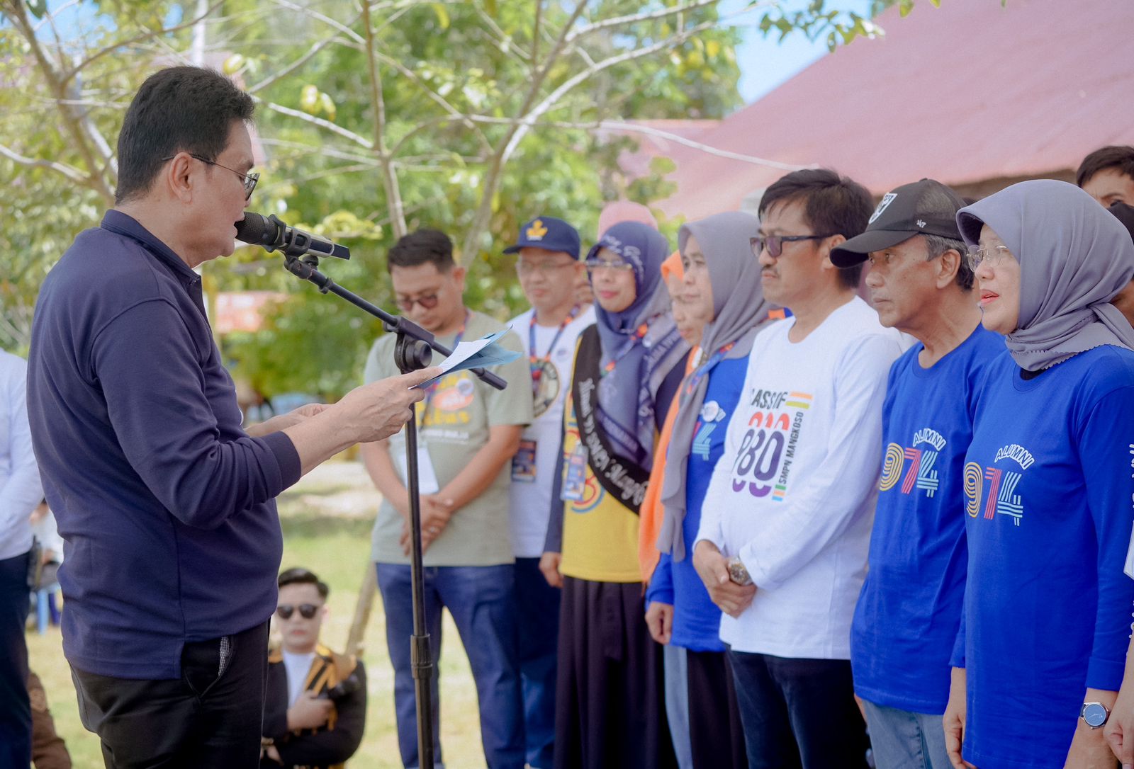 Di Acara Reuni Akbar, Bupati Barru Lantik Ibu Dokter Hj. Hasnah Syam Sebagai Ketua IKA SMPN Mangkoso