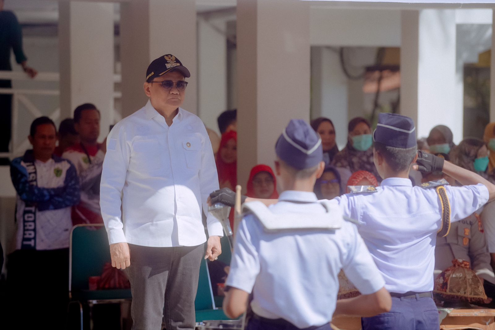 Bupati Barru Terima Peserta Gerak Jalan HUT RI 2023