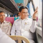 Bupati Barru Melaunching Bus Trans Andalan Bantuan Keuangan Pemprov Sulsel