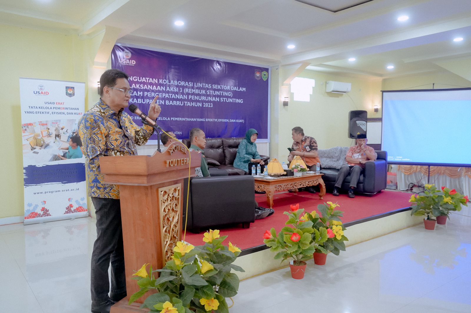 Rembuk Stunting, Bupati dan Ketua PKK Barru Ajak Semua Elemen Bersatu dan Berkolaborasi