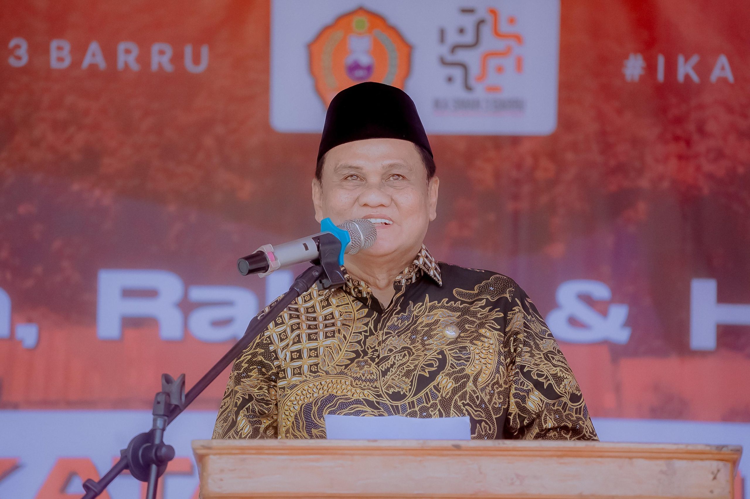 Hadiri Pelantikan dan Halal Bihalal IKA SMAN 3 Barru, Suardi Saleh Panitia Pelaksana