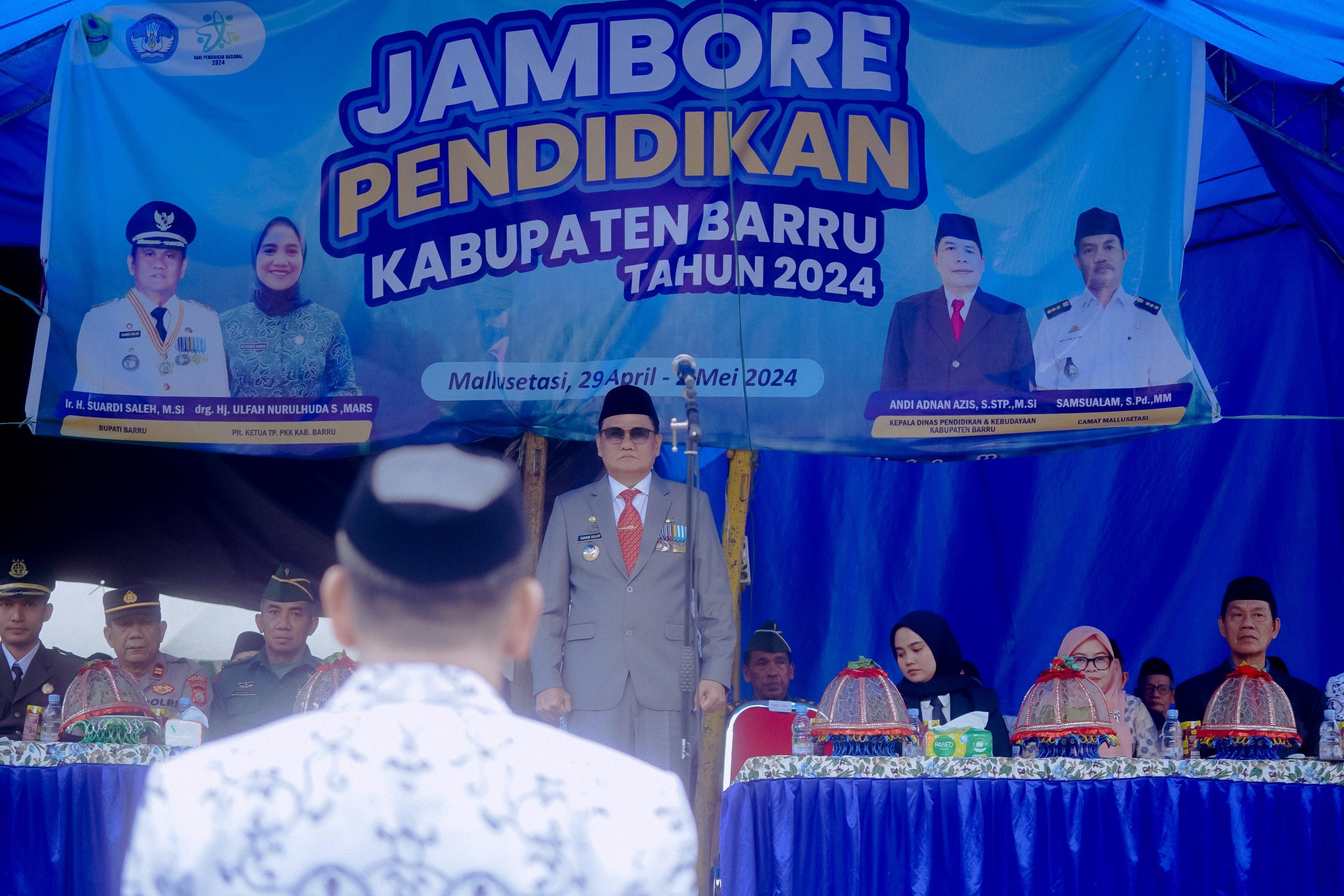 Suardi Saleh Pimpin Upacara Hardiknas Tingkat Kab.Barru 2024