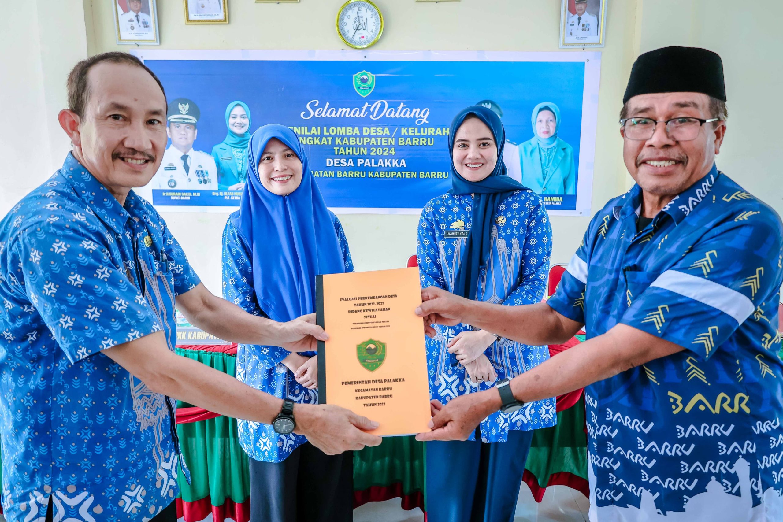 Lokus ke - 4 Lomba Desa dan Kelurahan, Dokter Ulfah Bersama Tim Tinjau Kec.Barru