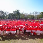 Suardi Saleh-Dokter Ulfah Ikut Senam Massal Merah Putih bersama Ribuan Warga Barru