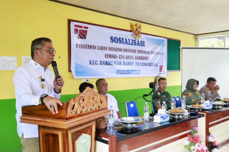 Barru Bakal Punya Batalyon Sendiri, Lahan 49,6 Hektare di Anabanua Mulai Disosialisasikan