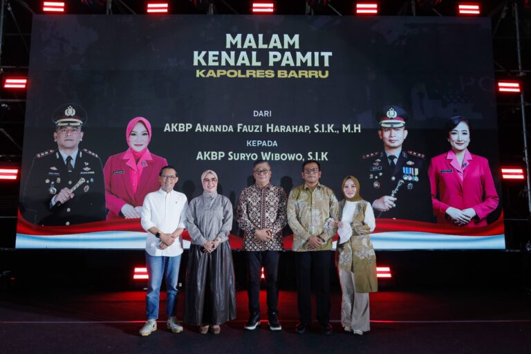 Lepas AKBP Ananda, Sambut AKBP Suryo, Bupati Barru Tekankan Penguatan Sinergi Forkopimda